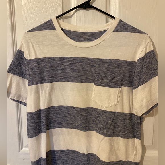 J.Crew Striped Cotton Tee- Men’s Medium - Picture 4 of 4